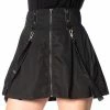 Banned Alternative Mini Skirt - Patent Straps
