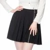 Banned Alternative Pleated Mini Skirt - Undertaker