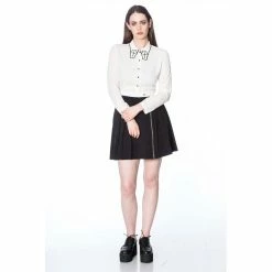 Banned Alternative Pleated Mini Skirt - Undertaker -KILLSTAR Shop banned alternative pleated mini skirt undertaker4