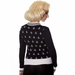KILLSTAR Shop -KILLSTAR Shop banned cardigan anchors away blue 32