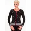 Banned Cardigan - Close Call Anchor Black