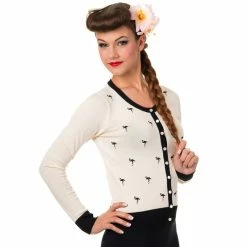 KILLSTAR Shop -KILLSTAR Shop banned cardigan golden touch flamingo beige 42