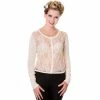 Banned Cardigan - Goth Lace Beige