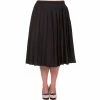 Banned Pleated Skirt - Take A Hike Black