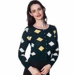 Banned Retro Cardigan - 60s Diamond