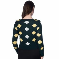 Banned Retro Cardigan - 60s Diamond -KILLSTAR Shop banned retro cardigan 60s diamond 13