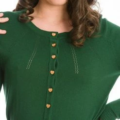 Banned Retro Cardigan - Nina Green 7 Banned Retro Cardigan - Nina Green -KILLSTAR Shop banned retro cardigan nina green4