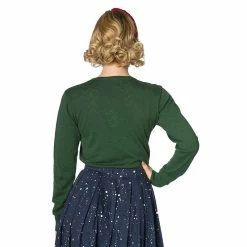 Banned Retro Cardigan - Piontelle Green -KILLSTAR Shop banned retro cardigan piontelle green3