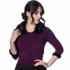Banned Retro Cardigan - Sapphire Purple