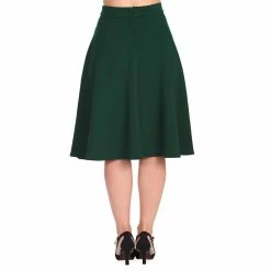 Banned Retro Circle Skirt - Etta Swing Green -KILLSTAR Shop banned retro circle skirt etta swing green3