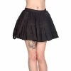 Black Pistol Denim Mini Skirt - Sibyl