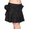 Black Pistol Mini Skirt- Pocket Mini Denim