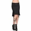 Black Pistol Skirt - Wave Skirt Denim