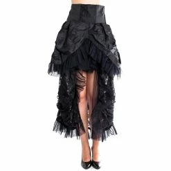 Burleska Burlesque Lace Skirt - Elvira Black