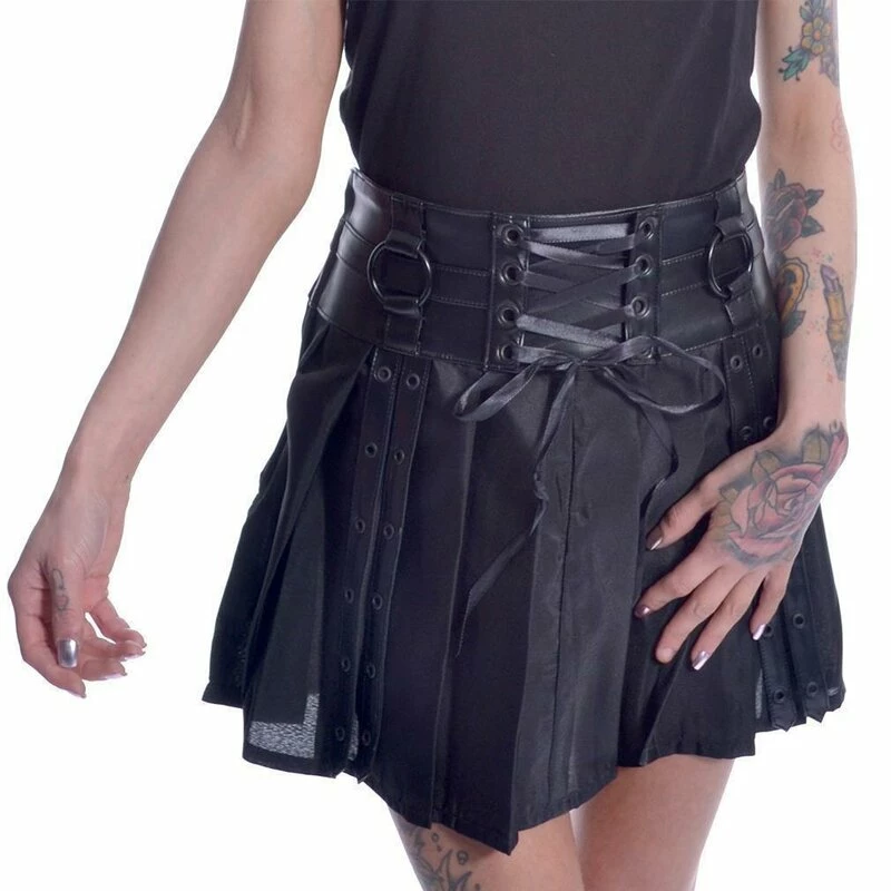 Chemical Black Mini Pleated Skirt - Siiri 1 Chemical Black Mini Pleated Skirt - Siiri