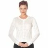Dancing Days Cardigan - Flamingo Punch White