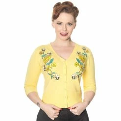 Dancing Days Cardigan - Flickers Yellow