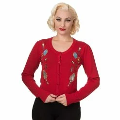 Dancing Days Cardigan - New Romantics Red