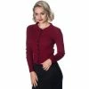 Dancing Days Cardigan - Rochelle Burgundy