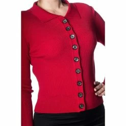 Dancing Days Cardigan - Rochelle Red -KILLSTAR Shop dancing days cardigan rochelle red3