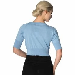 Dancing Days Crop Cardigan - Raven Baby Blue -KILLSTAR Shop dancing days crop cardigan raven baby blue4