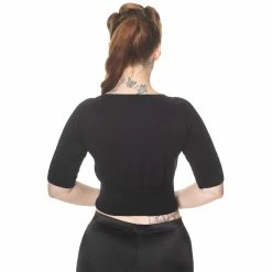 Dancing Days Crop Cardigan - Raven Black -KILLSTAR Shop dancing days crop cardigan raven black3