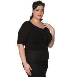 Dancing Days Crop Cardigan - Raven Black -KILLSTAR Shop dancing days crop cardigan raven black5