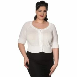 Dancing Days Crop Cardigan - Raven White -KILLSTAR Shop dancing days crop cardigan raven white3