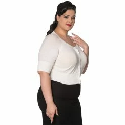 Dancing Days Crop Cardigan - Raven White -KILLSTAR Shop dancing days crop cardigan raven white4