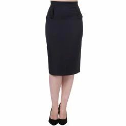 Dancing Days Pencil Skirt - Tori Navy Blue