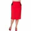 Dancing Days Pencil Skirt - Tori Red