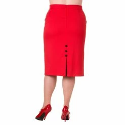 Dancing Days Pencil Skirt - Tori Red -KILLSTAR Shop dancing days pencil skirt tori red4