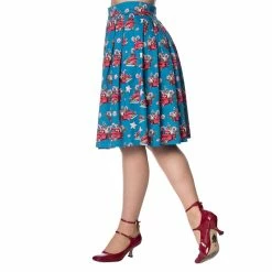 Dancing Days Pleated Skirt - Christmas Drive Thru -KILLSTAR Shop dancing days pleated skirt christmas drive thru3