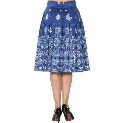 Dancing Days Pleated Skirt - Follow You Blue -KILLSTAR Shop dancing days pleated skirt follow you blue4