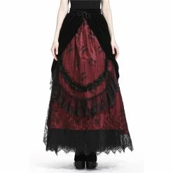 Dark In Love Maxi Skirt - Fusion Red