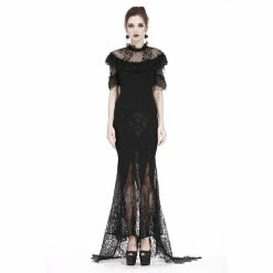 Dark In Love Maxi Skirt - Swallow Tail -KILLSTAR Shop dark in love maxi skirt swallow tail3