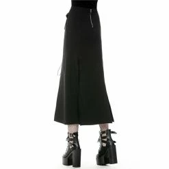 Dark In Love Midi Skirt - Irregular -KILLSTAR Shop dark in love midi skirt irregular3