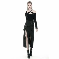 Dark In Love Midi Skirt - Irregular -KILLSTAR Shop dark in love midi skirt irregular5