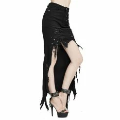 Devil Fashion High-Low Skirt - Nina -KILLSTAR Shop devil fashion high low skirt nina3