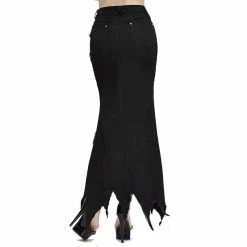 Devil Fashion High-Low Skirt - Nina -KILLSTAR Shop devil fashion high low skirt nina4