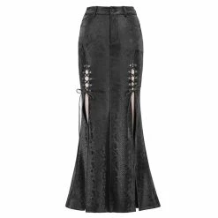 Devil Fashion Maxi Skirt - Crucified -KILLSTAR Shop devil fashion maxi skirt crucified 14
