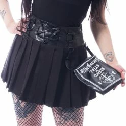 Heartless Mini Pleated Skirt - Pentagram