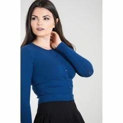 Hell Bunny Cardigan - Paloma Navy 6 Hell Bunny Cardigan - Paloma Navy -KILLSTAR Shop hell bunny cardigan paloma navy3