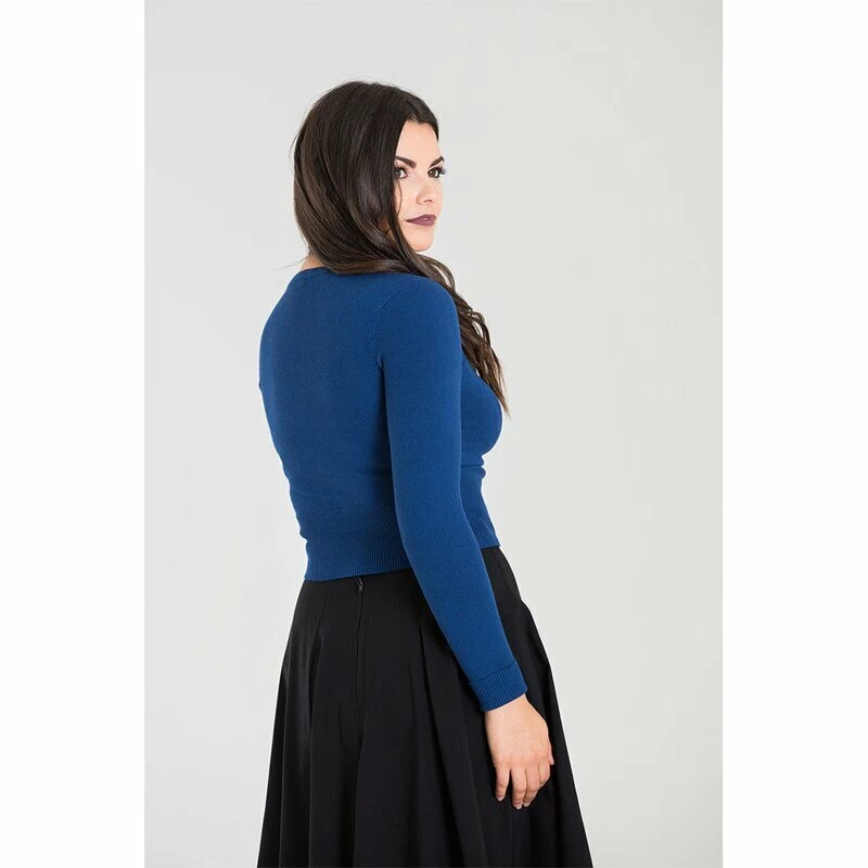 Hell Bunny Cardigan - Paloma Navy 4 Hell Bunny Cardigan - Paloma Navy - Image 4