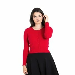 Hell Bunny Cardigan - Paloma Red