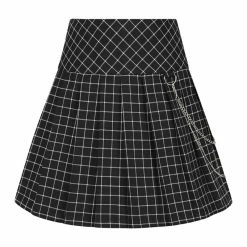 Hell Bunny Pleated Mini Skirt - Tate -KILLSTAR Shop hell bunny pleated mini skirt tate4