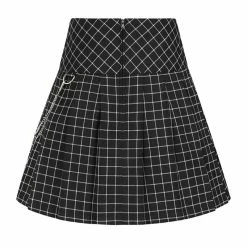 Hell Bunny Pleated Mini Skirt - Tate -KILLSTAR Shop hell bunny pleated mini skirt tate5