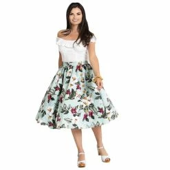 Hell Bunny Skirt - Tahiti Mint -KILLSTAR Shop hell bunny skirt tahiti mint3