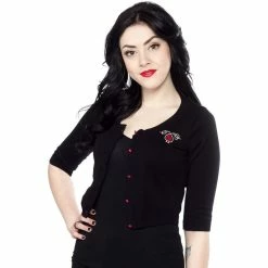 Johnny Cash Cropped Cardigan - Burning Thing -KILLSTAR Shop johnny cash cropped cardigan burning thing 43