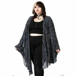 KILLSTAR Chiffon Cardigan - Obscurum